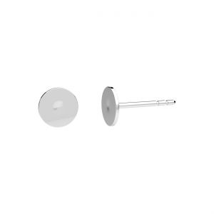 Cercel tip stift cu placă GWP*argint AG 925*GWP 6 6 mm