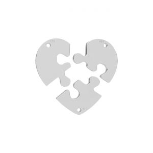 Pandantiv - inimă puzzle*argint AG 925*LK-0324 - 0,50 19x20 mm