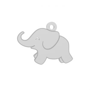 Pandantiv cu inel - elefant*argint AG 925*LK-0334 16x16 mm