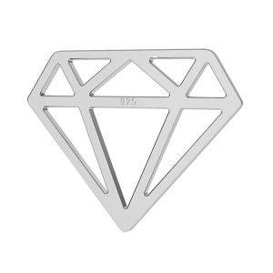 Diamant pandantiv BL-0098 - 0,40 12,8x15,5 mm