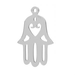 Pandantiv ajurat - mana lui Fatima, Hamsa*argint AG 925*BL-0083 - 0,40 12x19,7 mm