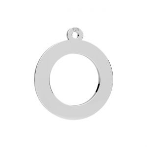 Pandantiv - farfurie rotunda cu gaura*argint AG 925*LK-0539 13x15 mm