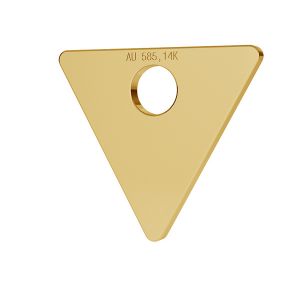 Triunghi 14K aur pandantiv LKZ-00016 - 0,30 mm