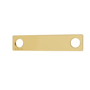 Dreptunghi 14K aur pandantiv LKZ-00018 - 0,30 mm