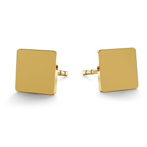 Patrat cercei 14K aur LKZ-00934 KLS - 0,30 mm