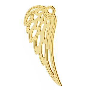 Aripi de inger pandantiv, 14K aur, LKZ-01305 - 0,30