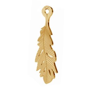 Pană pandantiv, 14K aur, LKZ-00391 - 0,30