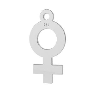 Simbol femeie pandantiv, argint 925, LK-1308 - 0,50