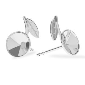 Frunze cercei, Cherries earring, sterling silver 925, ODL-00355 KLS (1122 SS 29) L+R