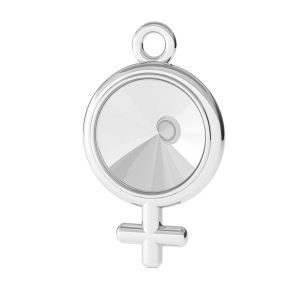 Simbol femeie pandantiv baza pentru Rivoli 8mm, argint, ODL-00365 (1122 SS 39)