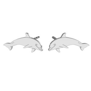 Delfin cercei, sterling argint 925, LK-1386 KLS - 0,50