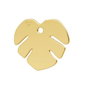 Lotus floare pandantiv 14K aur LKZ-00809 - 0,30