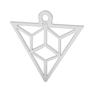 Origami triunghi pandantiv argint, LK-1508 - 0,50