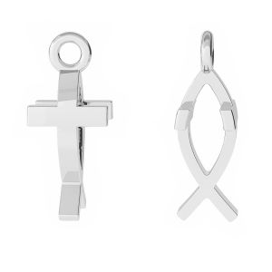 Crucifix pandantiv, argint 925, ODL-00471