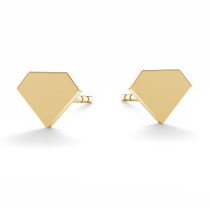 Triunghi cercei 14K aur LKZ-00935 KLS - 0,30 mm