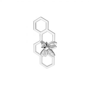 Albină pandantiv conector, argint 925, ODL-00606