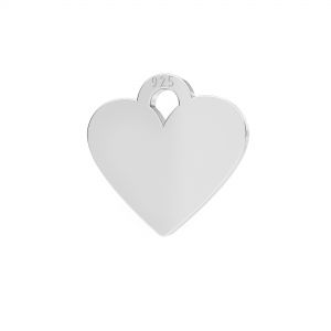 Inimă mini pandantiv argint 925, LKM-2335 - 0,50