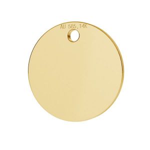 Rotund pandantiv 14K aur LKZ-00025 - 0,30 mm