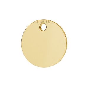 Rotund pandantiv 14K aur LKZ-00025 - 0,30 mm