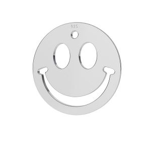 Zâmbet emoticon pandantiv sterling argint, LKM-2025