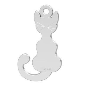 Pisică pandantiv sterling argint, LKM-2033