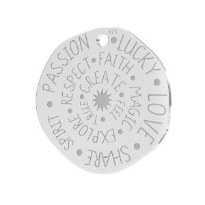 Talisman pandantiv*argint 925*LKM-2288 - 0,50 18x18 mm