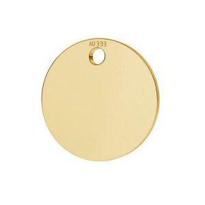 Rotund pandantiv*aur 333*LKZ8K-30010 - 0,30 10x10 mm