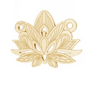 Lotus floare pandantiv*aur 585*LKZ14K-50050 - 0,30 12,3x15,8 mm