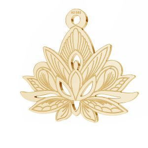 Lotus floare pandantiv*aur 585*LKZ14K-50049 - 0,30 14,4x15,8 mm