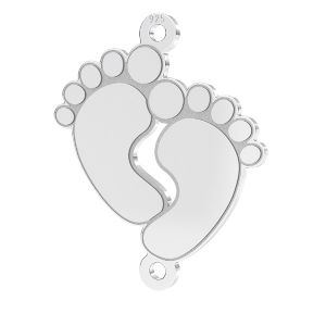 Picioare pentru copii pandantiv*sterling argint 925*LKM-2643 - 0,50 16x19,5 mm