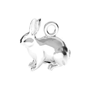 Iepure pandantiv*argint 925*ODL-00776 11,1x11,2 mm