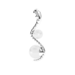 Sarpe pandantiv Swarovski pearls, ODL-00774 4x22 mm ver.2