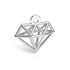 diamant origami pandantiv argint 925, CON 1 E-PENDANT 653 11,9x12,6 mm 
