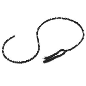 Spinel negru margele rotunde de piatră 3 MM GAVBARI, piatra semi-pretioasa 