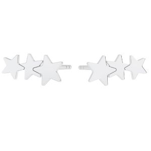 Stea cercei*sterling argint 925*KLS LKM-2984 - 0,50 5,2x10,3 mm