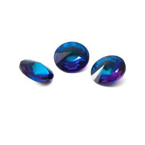 Rundă cristal 10mm, RIVOLI 10 MM GAVBARI SHIMMER BLUE