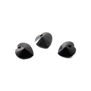 Onix negru INIMA 10 MM GAVBARI, piatra semi-pretioasa 
