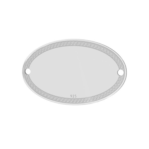 Oval pandantiv sterling argint, LKM-3037 - 0,50 12,5x20 mm