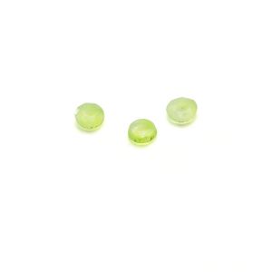 Piatră rotundă, spate plat, 3 mm light green Jade, GAVBARI