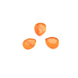 Cădere brusca, spate plat, 5x6 mm Jad portocaliu, GAVBARI