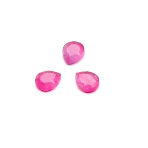 Cădere brusca, spate plat, 5x6 mm jadeite neon pink, GAVBARI