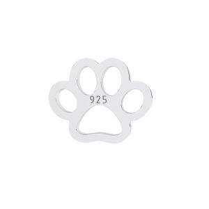 Câine labă pandantiv, argint 925, LKM-3084-05 5,6x7 mm