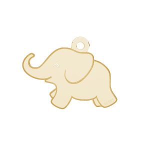 Elefant pandantiv*aur 585*LKZ14K-50137 - 0,30 14,5x20 mm