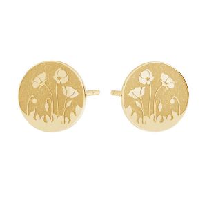 Runda cercei, 14K aur, KLS LKZ14K-50132 10x10 mm - 0,30 mm