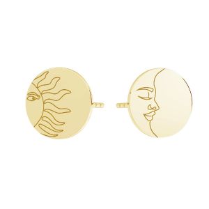 Runda cercei, 14K aur, KLS LKZ14K-50140 10x10 mm - 0,30 mm