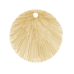 Rundă pandantiv*aur 585*LKZ14K-50122 - 0,30 13x13 mm