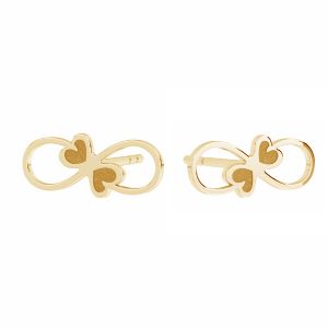 Semnul infinit cercei, 14K aur, KLS LKZ14K-50136 5x12 mm - 0,30 mm