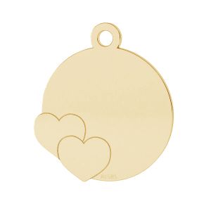 Rundă pandantiv*aur 585*LKZ14K-50120 - 0,30 15x16,7 mm