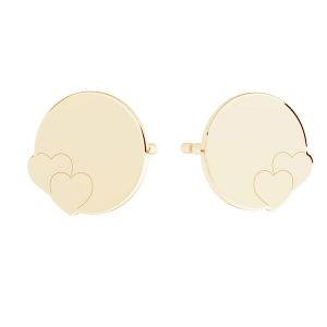 Runda cercei, 14K aur, KLS LKZ14K-50119 7,6x8 mm - 0,30 mm