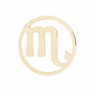 Scorpion pandantiv zodiac, 14K aur, LKZ14K-50187 - 0,30 12x12 mm